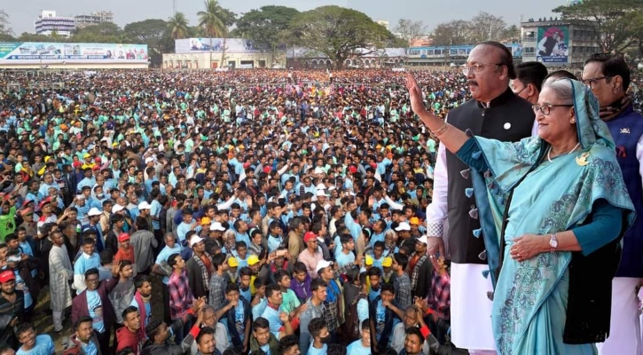 প্রধানমন্ত্রীর জনসভার পর রাজশাহীতে নৌকার পালে হাওয়া